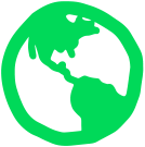 Apple iPhone 16 Pro - Logo Earth Apple iPhone 16 Pro - Logo Earth